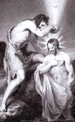St. John Baptising Christ, from 