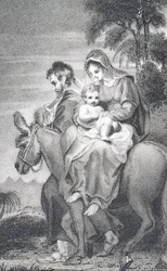 The Flight into Egypt, from 