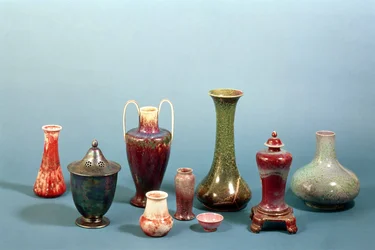 Group of Earthenware Vases and Bowls Made at the Ruskin Pottery, 1898-1935
