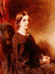 Portrait of a Woman, Seated, Said to be Mrs Huggins