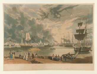 New Orleans, Taken from the Opposite Side a Short Distance Above the Middle or Picayune Ferry
