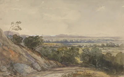 Cleeve, Somerset, with Bridgewater Bay in the Distance
