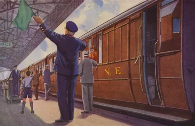 The Guard, with Green Flag and Whistle