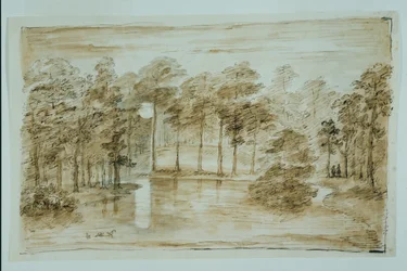 Design for the Woodland Water Garden, Seen in the Moonlight