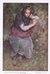 A Pensive Maid, from the 