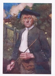 A man severe he was, and stern to view