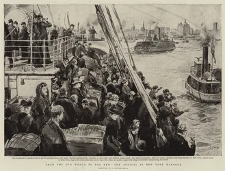 From the Old World to the New, the Arrival in New York Harbour