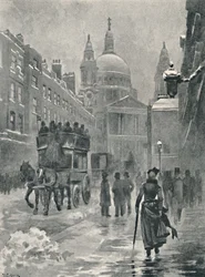 Ludgate Hill on a Winter