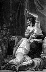 Delilah Cutting Samson