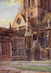 Entrance to St Johns College Chapel from the First Court