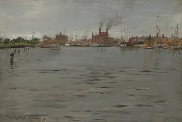 Harbor Scene, Brooklyn Docks