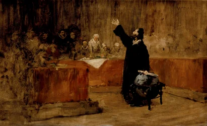 Sketch for a Picture - Columbus before the Council of Salamanca (A)