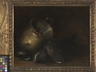 Still Life - Brass Kettle and Catfish