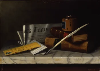 Still Life with Letter to Mr. Clarke, 1879
