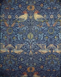 Birds. Decorative fabric, 1878