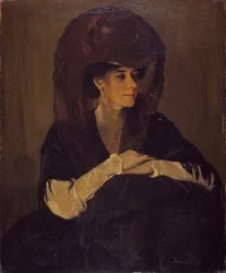 The Brown Veil Portrait Of Mrs Harrington Mann
