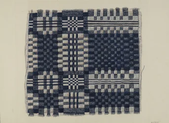 Blue and White Homespun, c. 1937