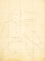 Elderly Man Seated in a Chair