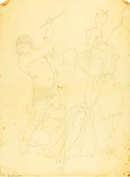 Moses, Aaron and Hur on Mount Horeb (Clothed Study)