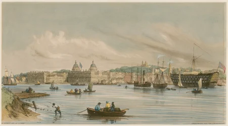 Greenwich and the Dreadnaught, c. 1840
