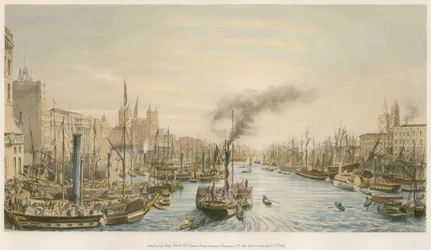 The Pool, from London Bridge, morning