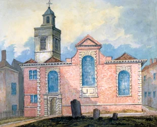 Exterior View of St Anne and St Agnes, City of London, c1810