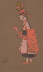 Red Queen costume design for Alice-in-Wonderland