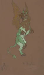 The Gryphon costume design for Alice-in-Wonderland