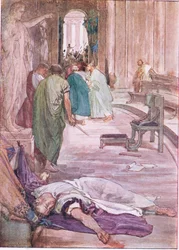 The murder of Caesar, from Plutarch