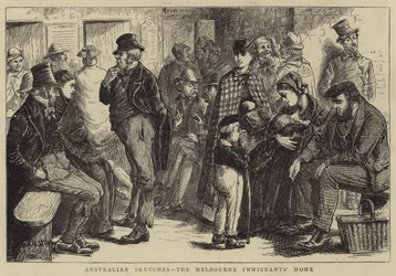 Australian Sketches, the Melbourne Immigrants