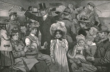 Coming to See the Coronation Procession, 1902