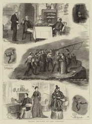 Flying Sketches at the Theatres