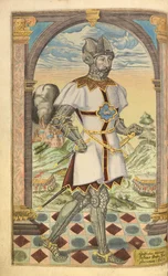 Godfrey Adelmar, from Honor Military, and Civill, William Segar, pub. Robert Barker, London, 1602