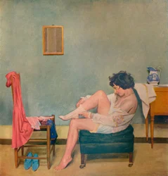 Girl Dressing, c20th century 1933