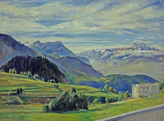 Le Dent du Midi from Leysin, Switzerland