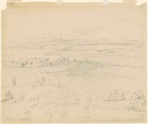 Valley with River and Mountains