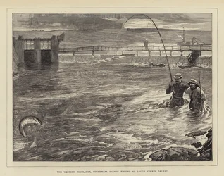 The Western Highlands, Connemara, Salmon Fishing at Lough Corrib, Galway