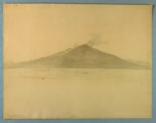 Study of Mt. Vesuvius from Sorrento, Italy