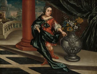 Young Man on a Terrace