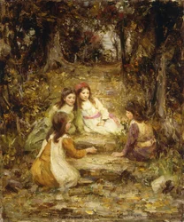 Children in an Orchard