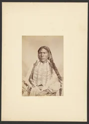 Kiowa Brave in War Dress