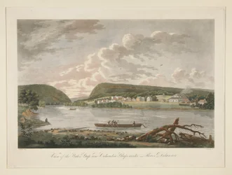 View of the Water Gap and Columbian Glassworks, River Delaware