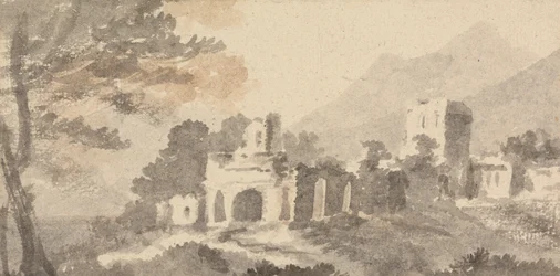 Italian Landscape with Ruined Castle