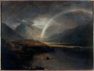 Lake Buttermere, with Part of Cromackwater, Cumberland, a Shower