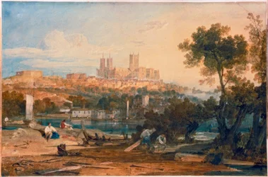 Lincoln Cathedral from the Holmes, Brayford