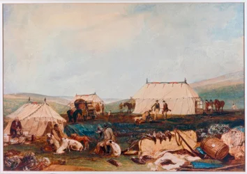 Shooting party on moors