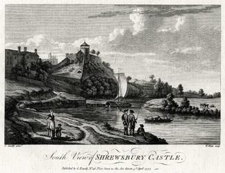South View of Shrewsbury Castle, Shropshire, 1777