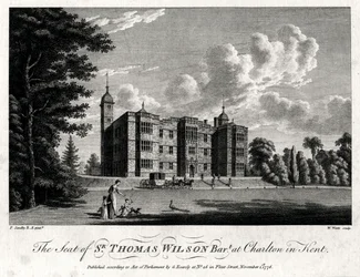 The Seat of Sir Thomas Wilson Bart at Charlton in Kent