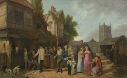 Scene Outside an Inn, Perhaps at Long Ashton, Bristol, c.1824