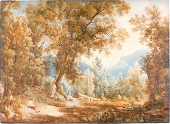 Landscape with Figures, about 1807-1820